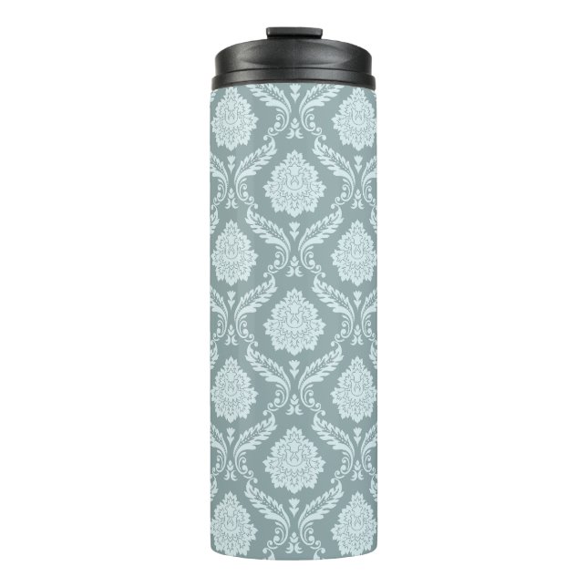 Bouteilles Isothermes Rococo Damask Pattern Duck Egg Blue+Teal (Devant)