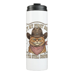 Bouteilles Isothermes Rodéo de Chat Cowboy Confus