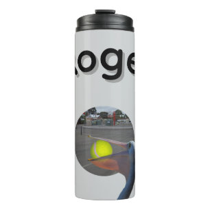 Bouteilles Isothermes Roger nom avec pélican attrapant balle,