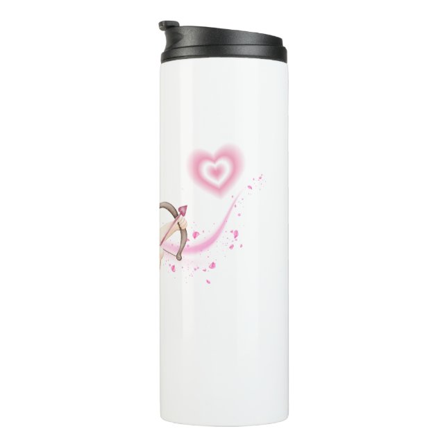 Bouteilles Isothermes Romantic Valentine Art with Pink Heart Glow (Tourné sur la droite)