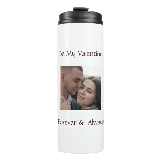 Bouteilles Isothermes Romantic Valentine Tumbler – Add Your Photo (Devant)
