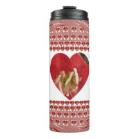 Romantique Rouge Fleur Coeur Design 4 Moments spéc
