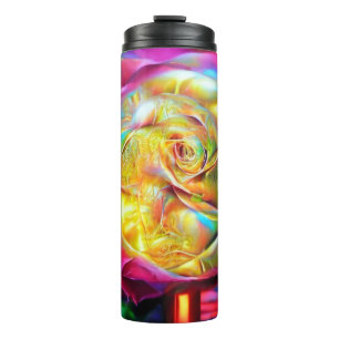 Bouteilles Isothermes Rose arc-en-ciel psychédélique