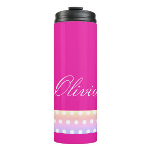 Bouteilles Isothermes Rose Clair et Poka Dots
