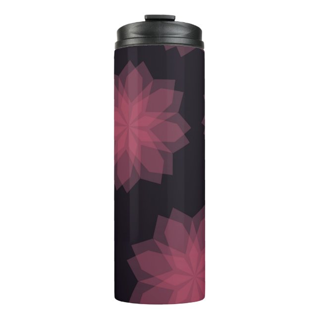 Bouteilles Isothermes Rose, cool, tendance, abstraction de fleurs modern (Devant)