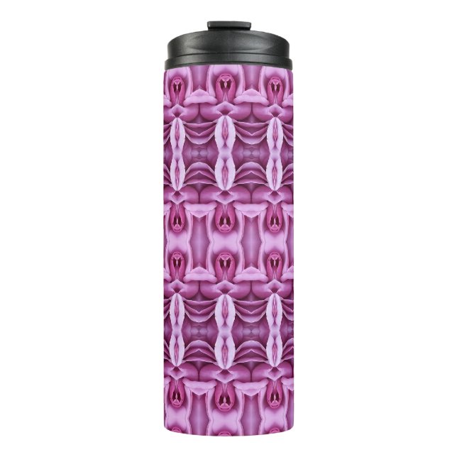 Bouteilles Isothermes Rose croisé Ikat 3 (Devant)