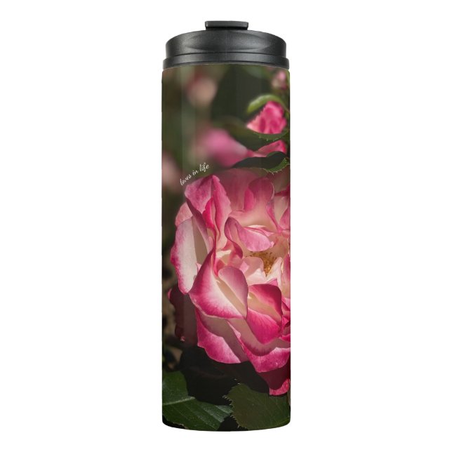 Bouteilles Isothermes Rose et Rose blanche (Devant)