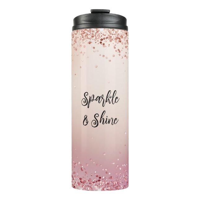 Bouteilles Isothermes Rose et Rose Sparkle Ombre (Devant)