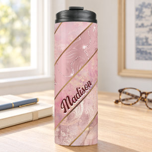 Bouteilles Isothermes Rose gold chic élégant géométrique féminin