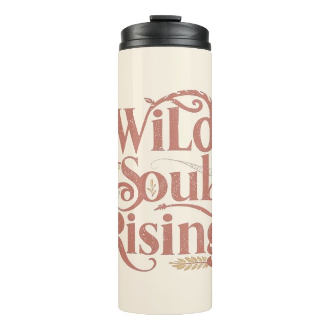 Bouteilles Isothermes Rose Gold Wild Soul Rising Free Spirit (Devant)