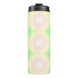 Bouteilles Isothermes Rose vert pâle Blanc 3D Optique Motif dégradé