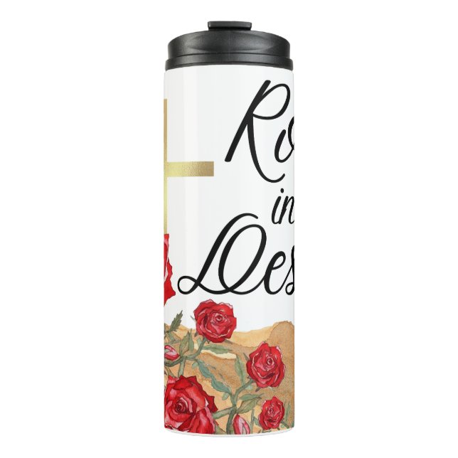 Bouteilles Isothermes Roses dans le désert (Devant)