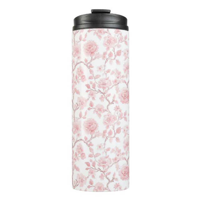 Bouteilles Isothermes Roses Fleuris Rose Clair   (Devant)