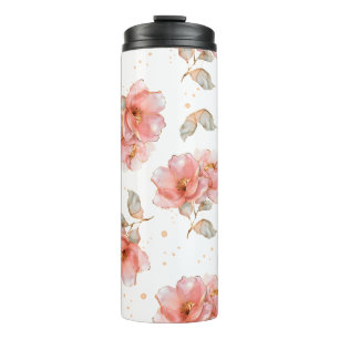 Bouteilles Isothermes Roses roses et Feuilles roses