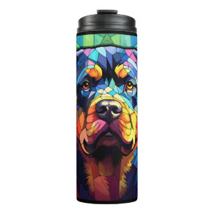 Bouteilles Isothermes Rottweiler en vitrail