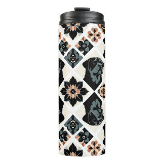 Bouteilles Isothermes Rottweiler Floral Geometric Pattern