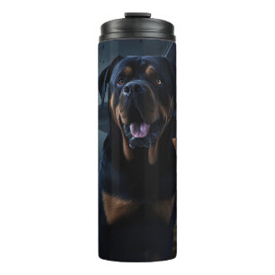 Bouteilles Isothermes Rottweiler Halloween Épouvantable