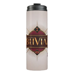 Bouteilles Isothermes Rouge & Or Art Déco Obliviate Spell Graphisme