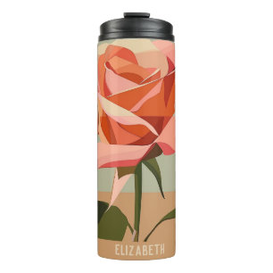 Bouteilles Isothermes Rouge Rose Famille Tumbler Personnalisé