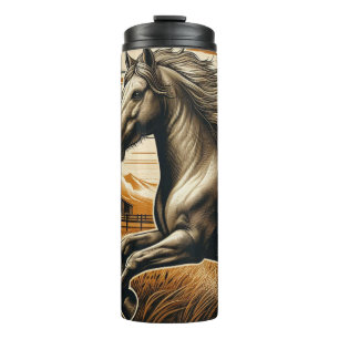 Bouteilles Isothermes Rouille/cheval vintage/Ouest