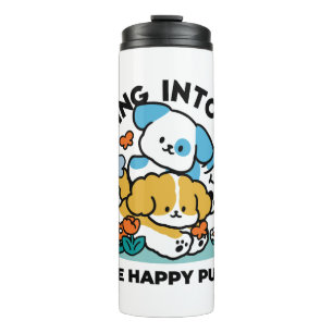 Bouteilles Isothermes Rouler En Mai Comme De Joyeux Pups - Mignonne Chie