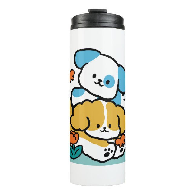 Bouteilles Isothermes Rouler En Mai Comme De Joyeux Pups - Mignonne Chie (Devant)