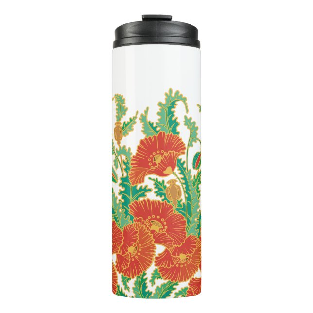 Bouteilles Isothermes Roupie Vintage Floral Tumbler Thermal (Devant)