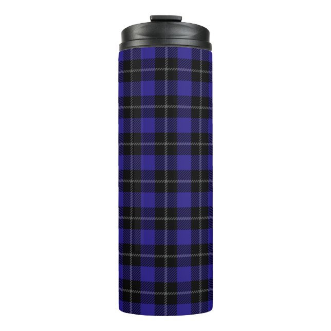 Bouteilles Isothermes Royal Blue Black Plaid (Devant)