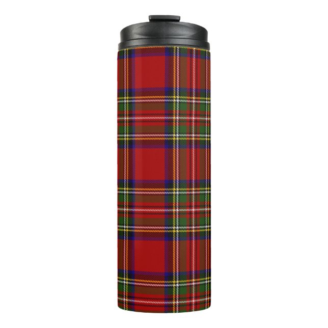 Bouteilles Isothermes Royal Stewart Tartan Plaid Scottish Motif (Devant)