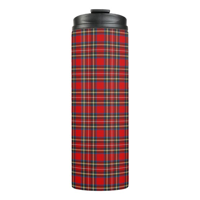 Bouteilles Isothermes Royal Stewart Tartan Plaid Scottish Motif (Devant)