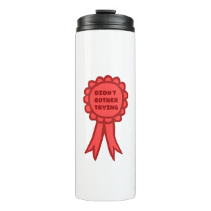 Bouteilles Isothermes Ruban de Récompense Rouge Ridicule Sans Effort