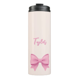 Bouteilles Isothermes Ruban rose personnalisé