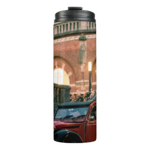 Bouteilles Isothermes Rue de voiture vieille route de style vintage