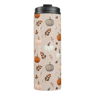 Bouteilles Isothermes Russe Citrouilles d'automne et feuilles d'automne
