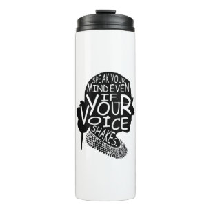 Bouteilles Isothermes Ruth Bader Parle De Ton Esprit Même Si Ta Voix Tir