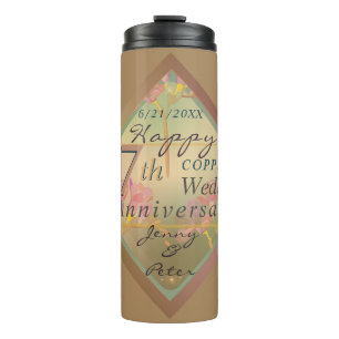 Bouteilles Isothermes Sac de cadeau pour 7e anniversaire de mariage