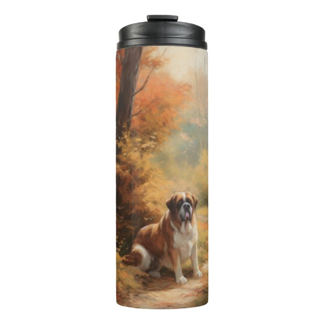 Bouteilles Isothermes Saint Bernard en automne Feuilles Automne automne  (Devant)