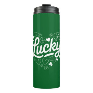 Bouteilles Isothermes Saint Patrick's Day Heart Lucky Clover Shamrock