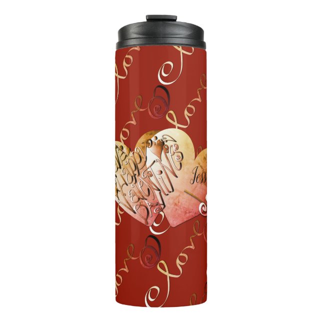 Bouteilles Isothermes Saint Valentin Amour Rouge (Devant)