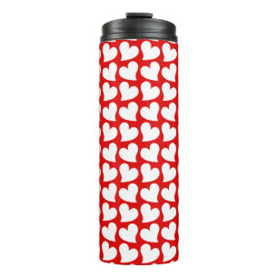 BOUTEILLES ISOTHERMES SAINT VALENTIN CŒURS ROUGES ET BLANCS SAINT VALENT