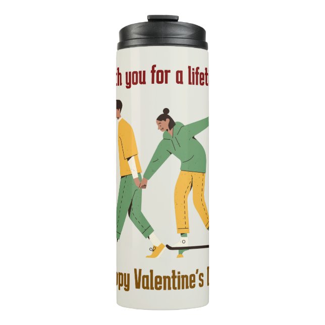Bouteilles Isothermes Saint-Valentin de couple mignon (Devant)