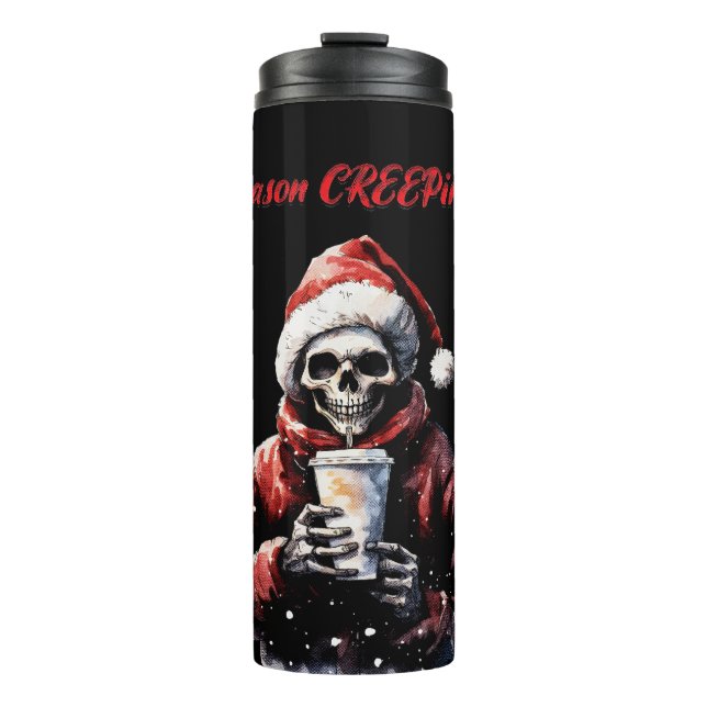 Bouteilles Isothermes Saison Creeping Christmas Skeleton (Devant)