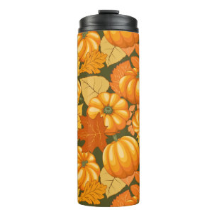 Bouteilles Isothermes Saison d'automne Halloween Citrouille Motif