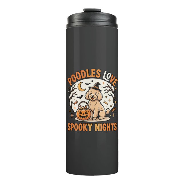 Bouteilles Isothermes Saison sinistre Poodle Halloween (Devant)