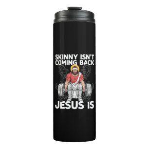 Bouteilles Isothermes Salle de sport Jésus Workout Skinny ne revient pas