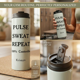 Bouteilles Isothermes Salle de sport Personalized Pulse Sweat Repeat