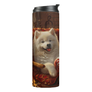 Bouteilles Isothermes Samoyed Chien Festive de Noël