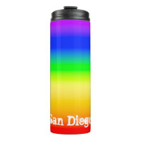 San Diego Pride LGBT Rainbow Ombre Stripes