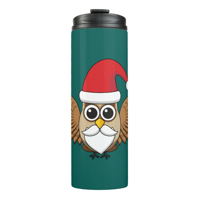 Bouteilles Isothermes Santa Claus Owl (Devant)