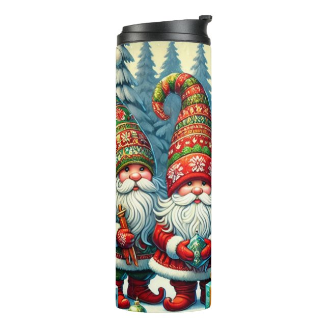 Bouteilles Isothermes Santa Gnome Holiday Tumbler – Festive Gift Idea (Tourné sur la gauche)